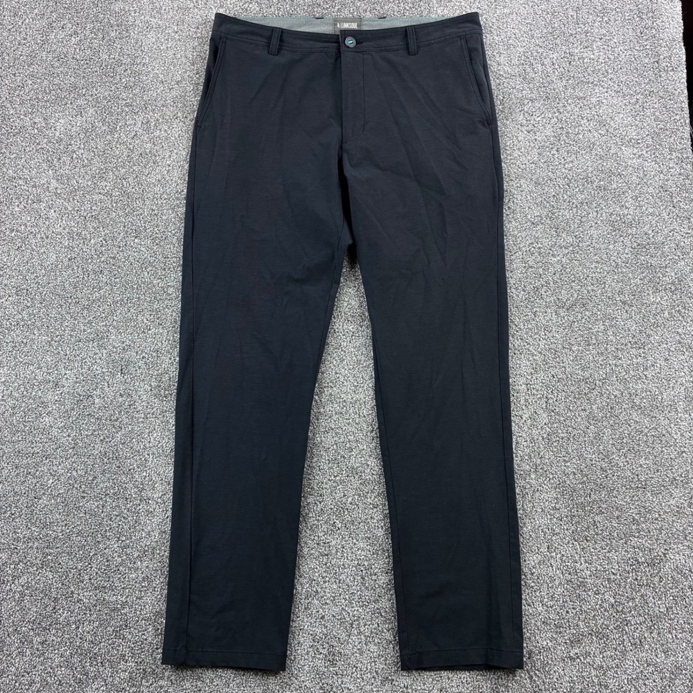 Linksoul Boardwalker Pants Mens 36x32 Black Golf Performance Chino Stretch